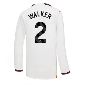 Lacne Muži Futbalové dres Manchester City Kyle Walker #2 2023-24 Dlhy Rukáv - Preč